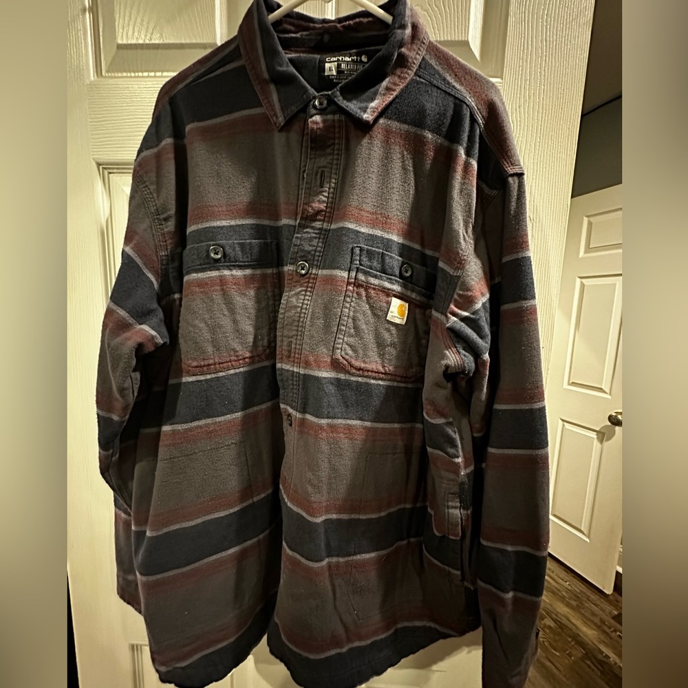 Carhartt RELAXED FIT FLANNEL FLEECE LINED SHIRT JAC